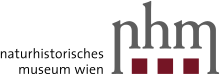 The phrase "Naturhistorisches Museum Wien" next to the stylized lowercase letters "n", "h", and "m", above three dots.