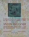 Gedenktafel für Anton Bruckner