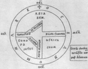 Map from the Saint Gall Isidore manuscript.