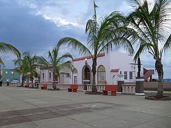 Buildings in Plaza Colon in Arecibo downtown (pueblo)
