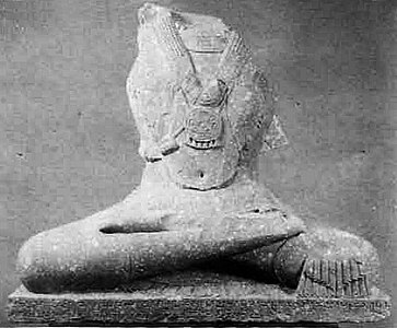 Sakyamuni statue of the "Year 94" (221 CE). Mathura Museum.[16]