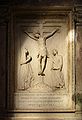 Crucifixion relief done for the tomb of Pope Paul II by Mino da Fiesole