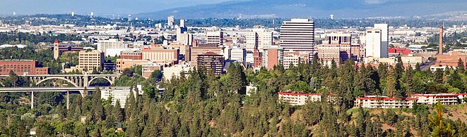 Skyline of Spokane, Washington's second largest city