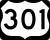U.S. Highway 301 Alternate marker