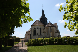 The church in Le Meix-Tiercelin