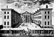 The Old Admiralty (Ripley Building) in 1760, before the addition of the Adam screen
