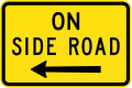 (W8-3) On Side Road (left)