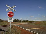 24. KW Bahnübergang an der Central Australian Railway