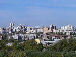 Barnaul as seen from the Nagorny Park
