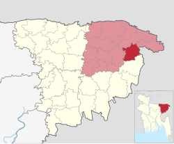 Location of Beanibazar