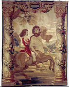 Chiron and Achilles, tapestry by Rubens (17th century)