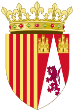 Wappen von Aragón und Kastilien und León