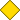 Yellow diamond sign with thin black border