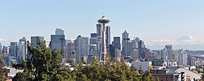Downtown Seattle as seen from Kerry Park in October 2019