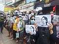 Image 38Protesters in Yangon carrying signs reading "Free Daw Aung San Suu Kyi" on 8 February 2021. (from History of Myanmar)
