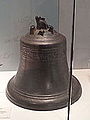 Ship's bell marked "HANOVER PAQUET 1757; the suspension lugs were torn off when the ship was wrecked