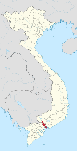 Location of Ho Chi Minh City