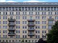 Façade of a Stalinist era apartment bloc