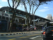 Another exterior view of the Bandaraya station, facing northwest.