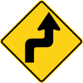 W1-3 (D) Reverse turn, first to the right