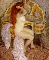 Nude Seated at Her Dressing Table, 1909