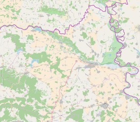 Map showing the location of Kopački Rit