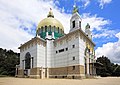 Otto Wagners Jugendstil-Kirche am Steinhof in Wien ist in der Formensprache auch Elementen der neobyzantinischen Architektur verpflichtet, 1907
