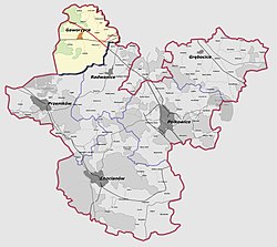 Location of Gmina Gaworzyce