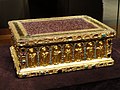 Portable Altar of Countess Gertrude, shortly after 1038, from the Guelph Treasure, German, Lower Saxony, gold, enamel, porphyry, gems, pearls, niello (Cleveland Museum of Art)