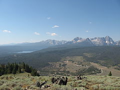 Sawtooth Valley and Sawtooth Mountains