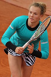 Kateřina Siniaková was part of the winning women's doubles team. It was her eighth major title.[124]
