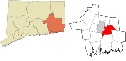 Preston's location within the Southeastern Connecticut Planning Region and the state of Connecticut