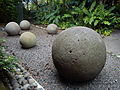 Image 24Stone spheres created by the Diquis culture at the National Museum of Costa Rica. The sphere is the icon of the country's cultural identity. (from Costa Rica)