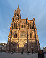 West front of Strasbourg Cathedral from the Place de la Cathédrale