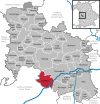 Lage der Gemeinde Tapfheim im Landkreis Donau-Ries