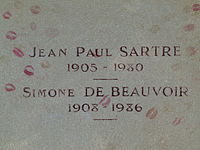 Grave of Jean Paul Sartre and Simone de Beauvoir