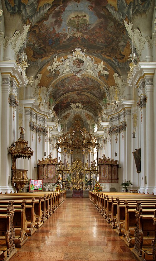 Interior of the St. Paulinus church in Trier