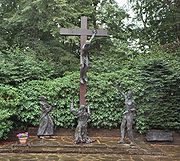 A memorial in Vossenack dedicated to the battle by Father Laurentius Englisch, OFM