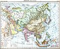 Political map of Asia (1899)