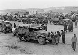 Harel Brigade assembling in Beersheba prior to Operation Horev, 25 December 1948