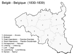 Belgium before the Treaty of London (1839).