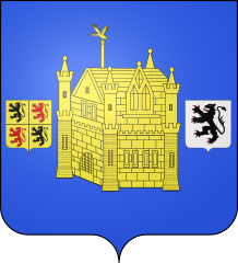 The castle appears on the city's coat of arms.