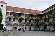 Northern side of the castle's courtyard