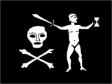 Jean Thomas Dulaien's Jolly Roger ensign (which was identical to the flag of Walter Kennedy).[34]