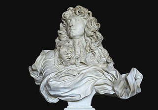Bust of Louis XIV by Gian Lorenzo Bernini (1665), now in Palace of Versailles