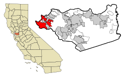 Location in Contra Costa County