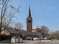 Dorsten, other church in the street