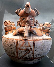 Recuay culture effigy jar, c. 100 BCE–300 CE, from the collection of Museum zu Allerheiligen