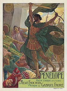 Poster for the Paris première of Pénélope (1913)