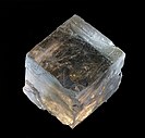 Large natural crystal of halite, showing cubic crystal form